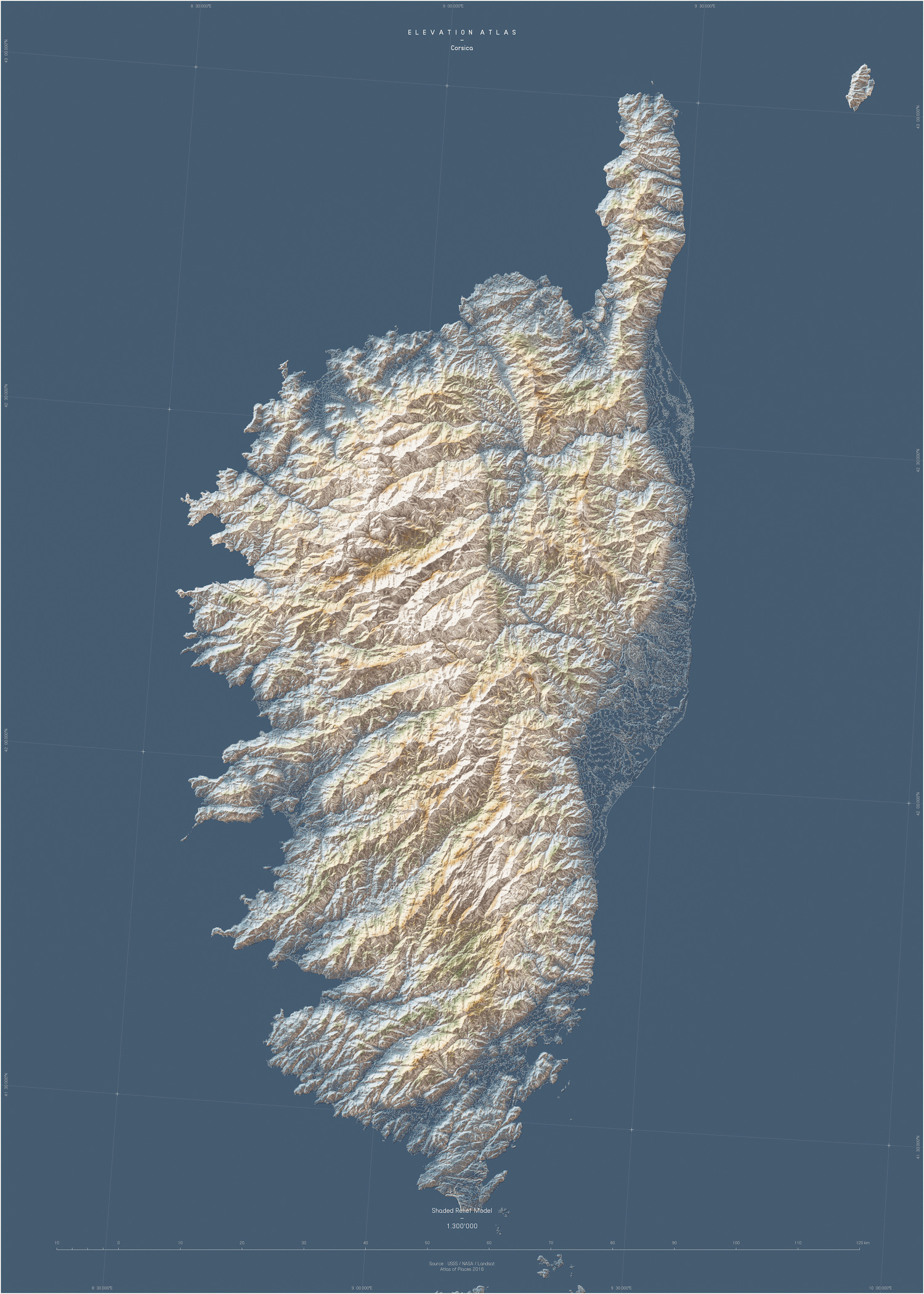 Muriz Djurdjevic and Thomas Paturet, ATLAS OF PLACES. Mediterranean Island Collection. Corsica