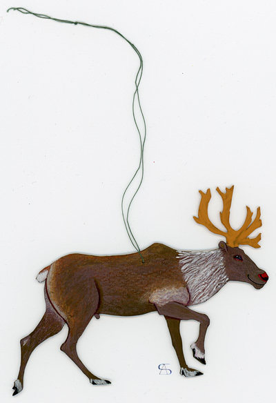christmas decoration reindeer front