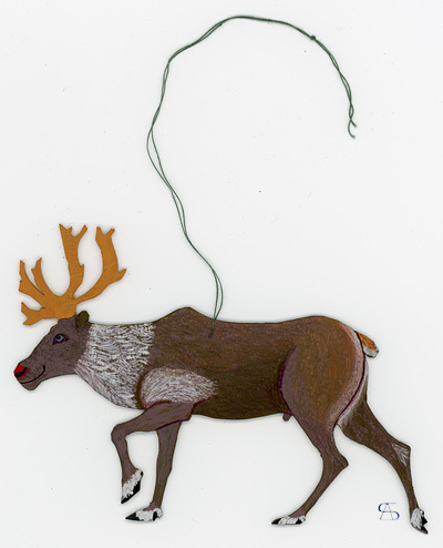 christmas decoration reindeer back